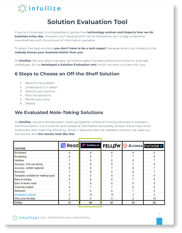 solution evaluation tool_2